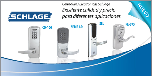 CERRADURAS ELECTRÓNICAS SCHLAGE