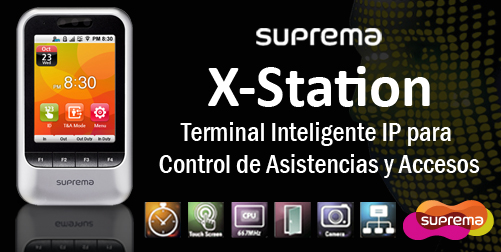 X-STATION, TERMINAL IP PARA CONTROL DE ACCESOS Y ASISTENCIAS