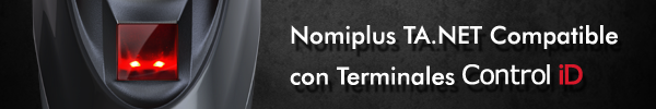 Nomiplus TA.NET es compatible con Terminales CONTROL ID