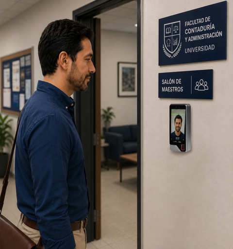 Checador de asistencia y puntualidad